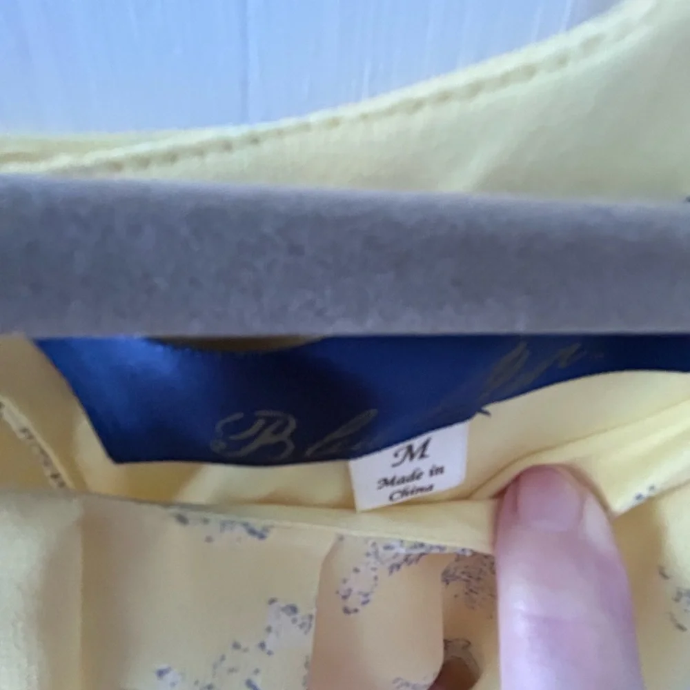 NWOT BLUE RAIN Yellow Sleeveless Dress w/Floral Print and Elastic Waist, Flared - Picture 13 of 14